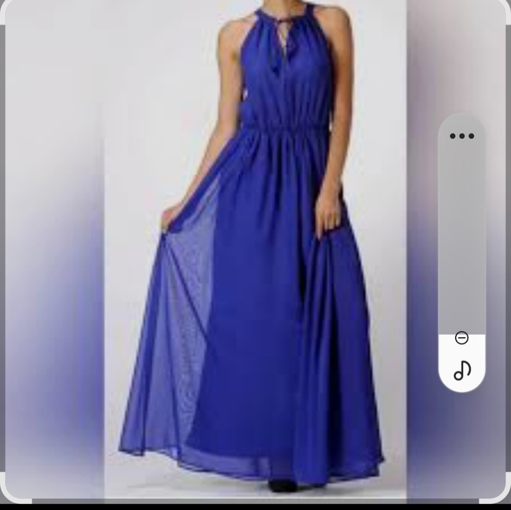 Elegant Blue Maxi Skirt